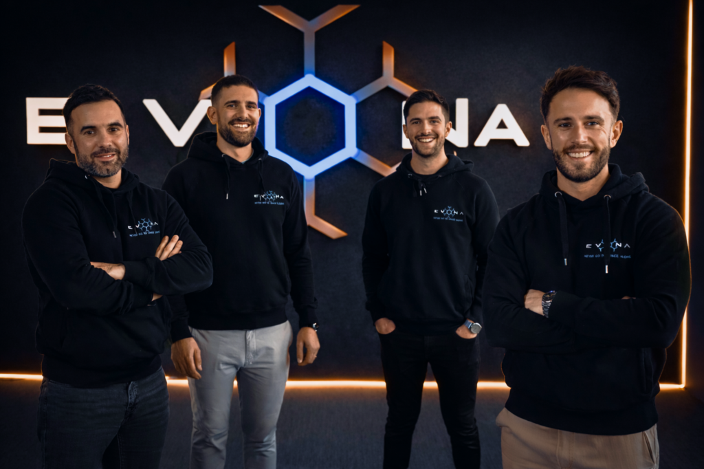 EVONA's Founders

Right to left: Ryan Hill, Jack Madley, Richard Joyce, Tom Kelly