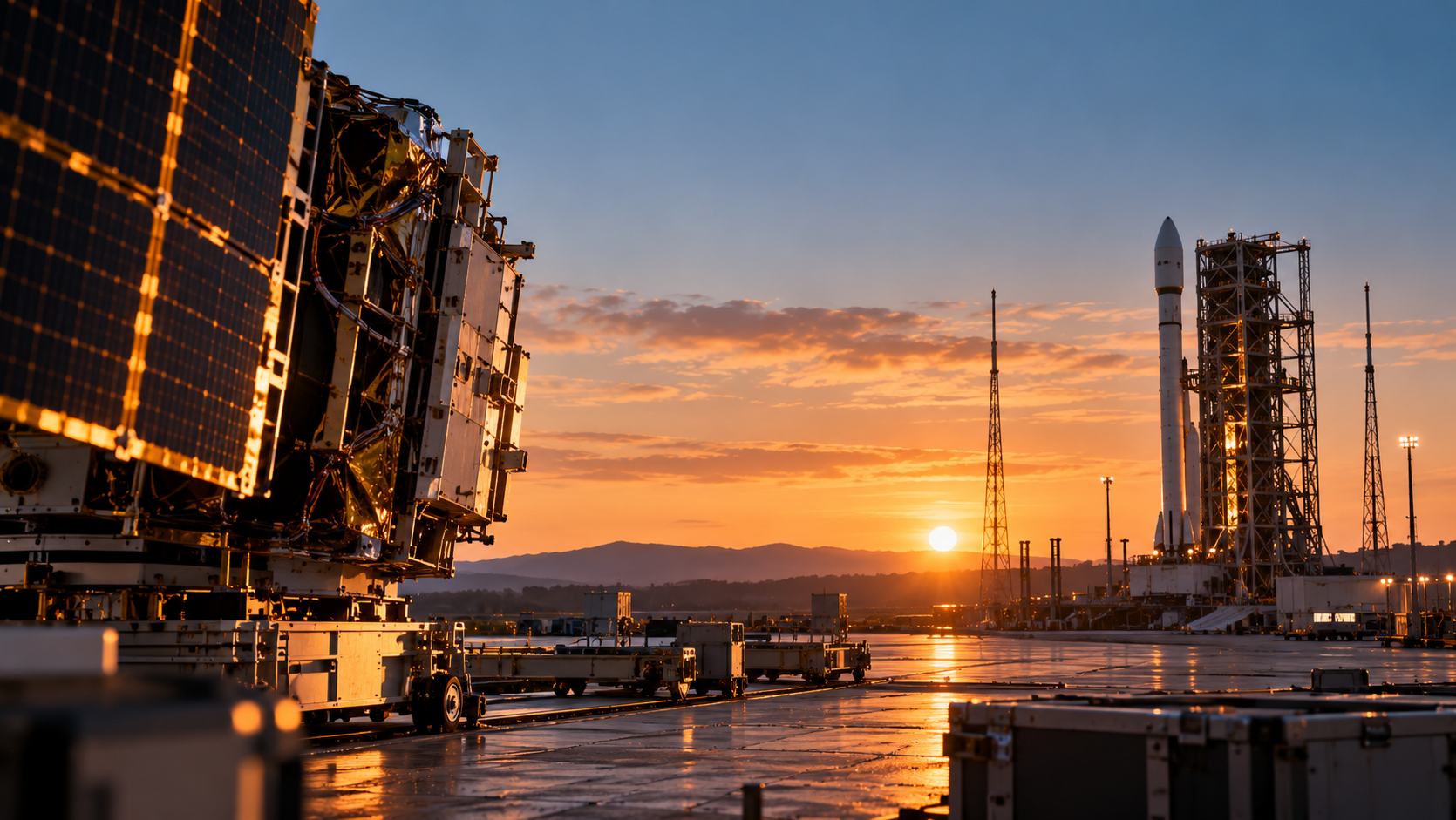 Sunrise at the Spaceport